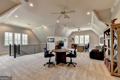 Experience unparalleled elegance in this luxury LAKEFRONT estate on The River Club in Georgia - for sale on GolfHomes.com, golf home, golf lot