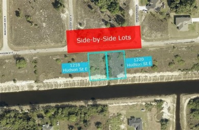 **SIDE-BY-SIDE lots available** Other address is 1220 Hudson St on Mirror Lakes Golf Club in Florida - for sale on GolfHomes.com, golf home, golf lot