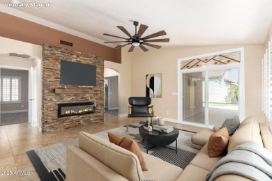 LOW ELECTRIC BILLS with Owned SOLAR + PRIVATE SALTWATER POOL! on Coyote Lakes Golf Club in Arizona - for sale on GolfHomes.com, golf home, golf lot