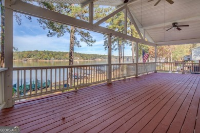 Panoramic big water views from this charming DEEDED lakefront on Turtle Cove Golf Course in Georgia - for sale on GolfHomes.com, golf home, golf lot