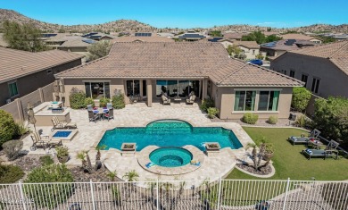 Luxury meets tranquility in this stunning David Weekley home on Estrella Mountain Ranch Golf Course in Arizona - for sale on GolfHomes.com, golf home, golf lot