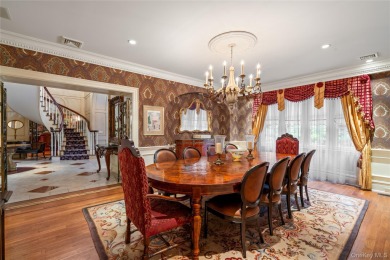 ROSLYN HARBOR; Timeless Brick Manor: Behind iron gates and a on Engineers Country Club in New York - for sale on GolfHomes.com, golf home, golf lot