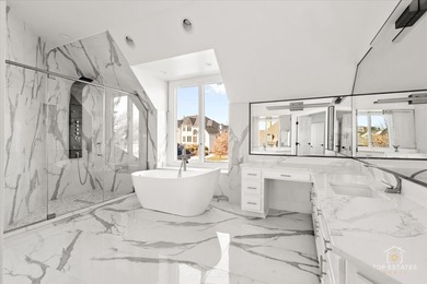 Experience refined living in this stunning custom brick estate on Crystal Tree Golf and Country Club in Illinois - for sale on GolfHomes.com, golf home, golf lot