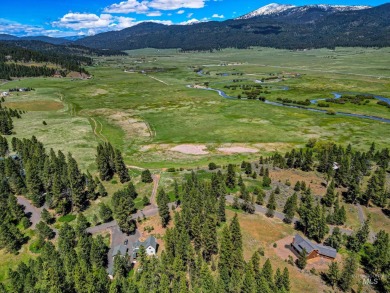 Gorgeous Valley and Mountain views with mature pine trees on Meadowcreek Golf Resort in Idaho - for sale on GolfHomes.com, golf home, golf lot