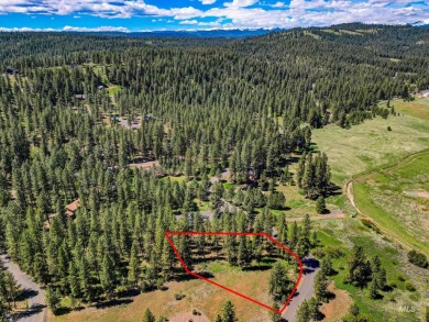 Gorgeous Valley and Mountain views with mature pine trees on Meadowcreek Golf Resort in Idaho - for sale on GolfHomes.com, golf home, golf lot