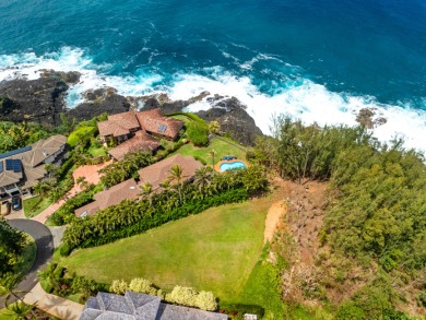 Last ocean bluff lot in Princeville, perched above iconic on Makai Golf Club At Princeville in Hawaii - for sale on GolfHomes.com, golf home, golf lot