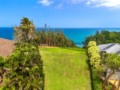 Last ocean bluff lot in Princeville, perched above iconic on Makai Golf Club At Princeville in Hawaii - for sale on GolfHomes.com, golf home, golf lot