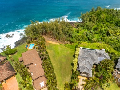 Last ocean bluff lot in Princeville, perched above iconic on Makai Golf Club At Princeville in Hawaii - for sale on GolfHomes.com, golf home, golf lot