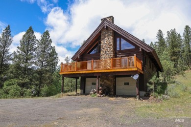 Custom, two-level True log cabin in the desirable Golf Course on Meadowcreek Golf Resort in Idaho - for sale on GolfHomes.com, golf home, golf lot