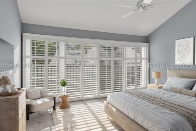 Welcome to this charming 2 bedroom, 2 bath end-unit villa on Sea Pines Golf and Resort  in South Carolina - for sale on GolfHomes.com, golf home, golf lot