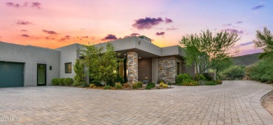 A striking example of contemporary design, this single-level on Desert Mountain Golf Club - Renegade Course in Arizona - for sale on GolfHomes.com, golf home, golf lot