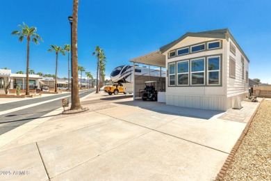 Gorgeous, fully furnished, move-in-ready 2020 park model in on Roadhaven Golf Course in Arizona - for sale on GolfHomes.com, golf home, golf lot