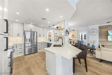 Condo and Boat Dock Available! Experience luxury coastal living on Fort Myers Beach and Golf Club in Florida - for sale on GolfHomes.com, golf home, golf lot