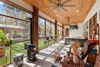 Stunning 2023 custom one-story home on a beautifully treed on Cedar Creek Country Club in Texas - for sale on GolfHomes.com, golf home, golf lot