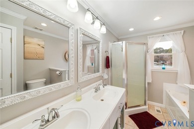 Embrace the art of waterfront living in this timeless retreat on Indian Creek Yacht and Country Club in Virginia - for sale on GolfHomes.com, golf home, golf lot