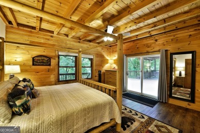 Welcome to this rare 4 bedroom, 3 1/2 bath LOG CABIN find in an on Bent Tree Golf Course in Georgia - for sale on GolfHomes.com, golf home, golf lot