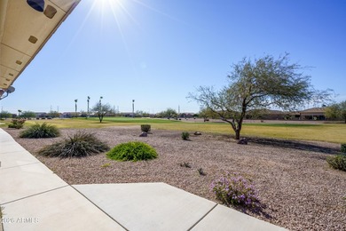 Sit on the north front patio and visit with friendly neighbors on Sunland Springs Golf Course  in Arizona - for sale on GolfHomes.com, golf home, golf lot