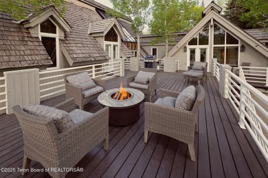 Bordering the 11th fairway of the prestigious Teton Pines golf on Teton Pines Golf Club in Wyoming - for sale on GolfHomes.com, golf home, golf lot