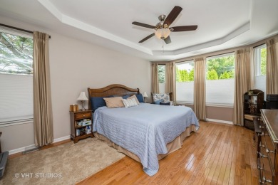 An INVITING front porch and PEACEFUL water feature greets you at on Whisper Creek Golf Club in Illinois - for sale on GolfHomes.com, golf home, golf lot