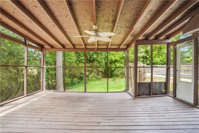 This charming Mid-Century home in Lithonia's Saddlewood on Mystery Valley Golf Course in Georgia - for sale on GolfHomes.com, golf home, golf lot