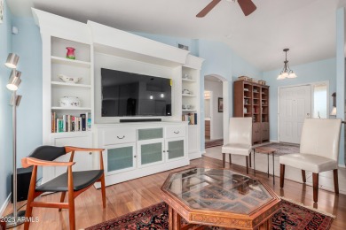 This beautifully maintained single-level 3 bed, 2 bath home sits on Sunland Springs Golf Course  in Arizona - for sale on GolfHomes.com, golf home, golf lot