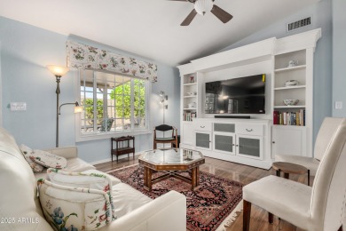 This beautifully maintained single-level 3 bed, 2 bath home sits on Sunland Springs Golf Course  in Arizona - for sale on GolfHomes.com, golf home, golf lot