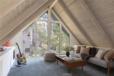 Perched in the pines of Lake Arrowhead, this striking on Lake Arrowhead Country Club in California - for sale on GolfHomes.com, golf home, golf lot