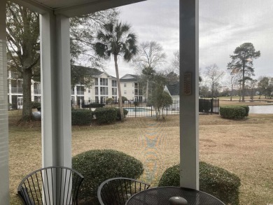 Best view in River Oaks! Fully furnished, first floor end unit on River Oaks Golf Plantation  in South Carolina - for sale on GolfHomes.com, golf home, golf lot