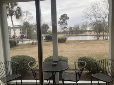 Best view in River Oaks! Fully furnished, first floor end unit on River Oaks Golf Plantation  in South Carolina - for sale on GolfHomes.com, golf home, golf lot