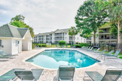 Best view in River Oaks! Fully furnished, first floor end unit on River Oaks Golf Plantation  in South Carolina - for sale on GolfHomes.com, golf home, golf lot