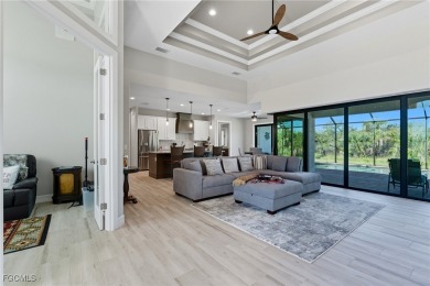 Built in 2023, this immaculate home offers soaring 14-ft on Rotonda Golf and Country Club - Long Marsh  in Florida - for sale on GolfHomes.com, golf home, golf lot