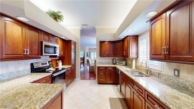 Welcome to this charming 2-bedroom, 2-bathroom villa with a den on Cypress Lake Country Club in Florida - for sale on GolfHomes.com, golf home, golf lot