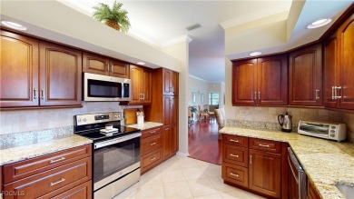 Welcome to this charming 2-bedroom, 2-bathroom villa with a den on Cypress Lake Country Club in Florida - for sale on GolfHomes.com, golf home, golf lot