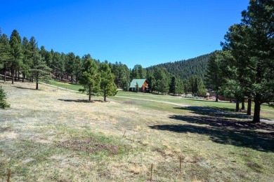 Settle into this charming mountain home overlooking the 11th on Angel Fire Resort Country Club in New Mexico - for sale on GolfHomes.com, golf home, golf lot