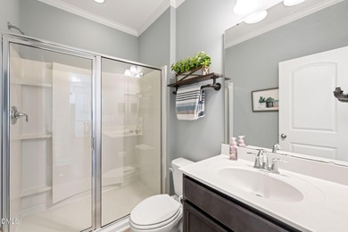 Tucked into a quiet pocket of 12 Oaks, 116 Edgegrove Lane on The Club At Twelve Oaks in North Carolina - for sale on GolfHomes.com, golf home, golf lot