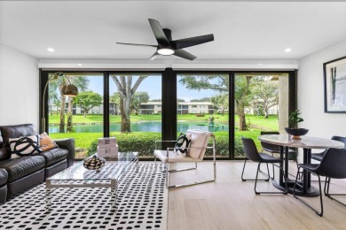 This contemporary townhouse, updated in 2022, effortlessly on Hunters Run Golf and Country Club in Florida - for sale on GolfHomes.com, golf home, golf lot