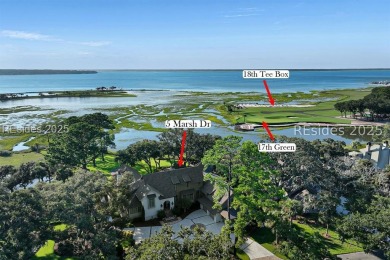 5 Marsh Drive offers a rare combination of privacy, views, and on Harbour Town Golf Links in South Carolina - for sale on GolfHomes.com, golf home, golf lot