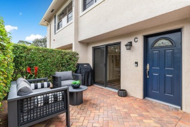 This contemporary townhouse, updated in 2022, effortlessly on Hunters Run Golf and Country Club in Florida - for sale on GolfHomes.com, golf home, golf lot
