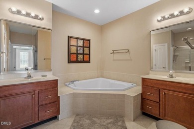 Prime End-Unit Townhome Overlooking the 7th Tee in Brier Creek on Brier Creek Country Club in North Carolina - for sale on GolfHomes.com, golf home, golf lot