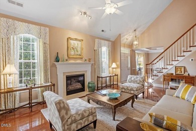 Prime End-Unit Townhome Overlooking the 7th Tee in Brier Creek on Brier Creek Country Club in North Carolina - for sale on GolfHomes.com, golf home, golf lot