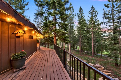 Located on a flat lot that slopes gently down to the 14th on Tahoe Donner Golf Course in California - for sale on GolfHomes.com, golf home, golf lot