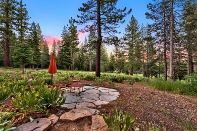 Located on a flat lot that slopes gently down to the 14th on Tahoe Donner Golf Course in California - for sale on GolfHomes.com, golf home, golf lot