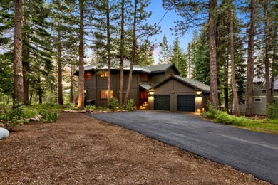 Located on a flat lot that slopes gently down to the 14th on Tahoe Donner Golf Course in California - for sale on GolfHomes.com, golf home, golf lot