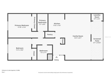 Experience the Easy-Living in lovely St. Augustine, Fl. This on St. Augustine Shores Golf Club in Florida - for sale on GolfHomes.com, golf home, golf lot