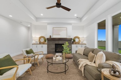 Thoughtfully designed single-level floor plan offers 3 bedrooms on Hunters Point Golf Club in Idaho - for sale on GolfHomes.com, golf home, golf lot