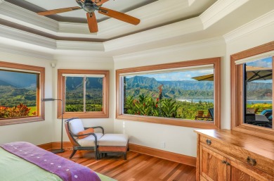 Sitting atop the picturesque Hanalei Ridge, this 4 bedroom, 4.5 on Makai Golf Club At Princeville in Hawaii - for sale on GolfHomes.com, golf home, golf lot