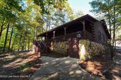 This 3 bedroom, 2 bath one level log home sits on a large flat on Stillwaters Golf and Country Club in Alabama - for sale on GolfHomes.com, golf home, golf lot