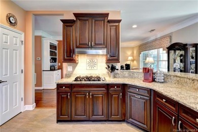 A truly coveted *Christopher Wren* model overlooking the fairway on Colonial Heritage Golf Club in Virginia - for sale on GolfHomes.com, golf home, golf lot