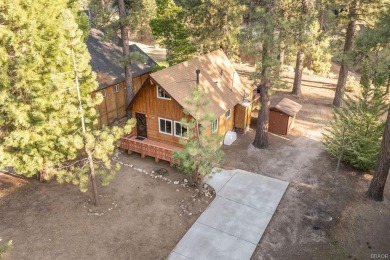 Enveloped by a quiet grove of mature pines and backing to a on Big Bear Mountain Ski and Golf Resort in California - for sale on GolfHomes.com, golf home, golf lot