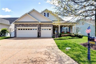 A truly coveted *Christopher Wren* model overlooking the fairway on Colonial Heritage Golf Club in Virginia - for sale on GolfHomes.com, golf home, golf lot